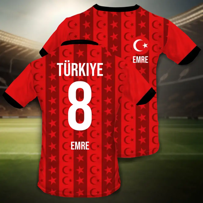 Turkije Jersey - Gepersonaliseerd T-shirt 