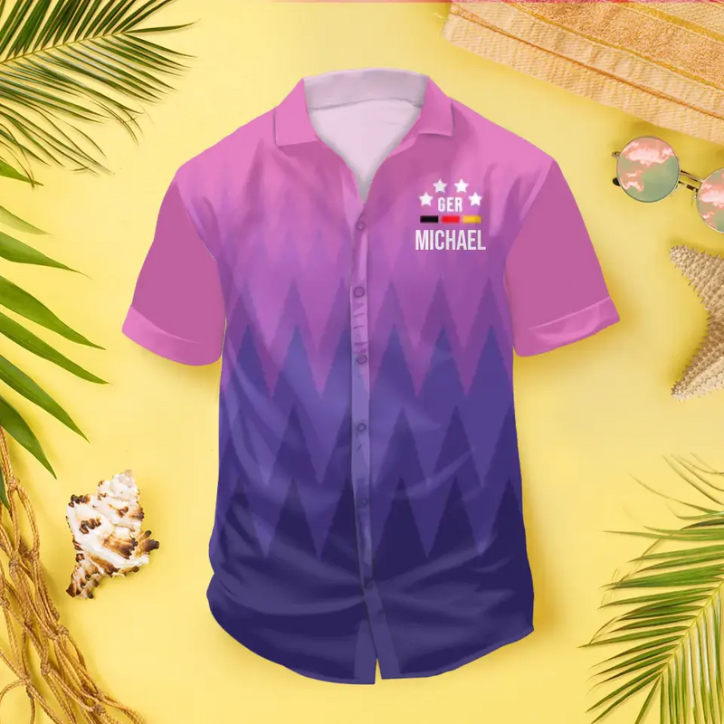 Deutschland-Hemd - Personalisiertes Hawaiihemd