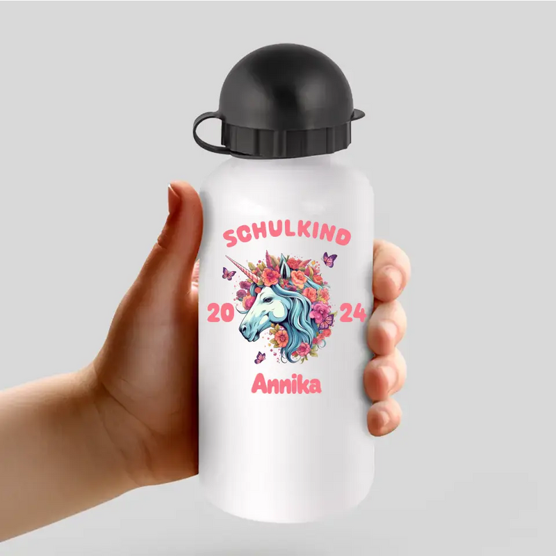 Einhorn - Personalisierte Trinkflasche