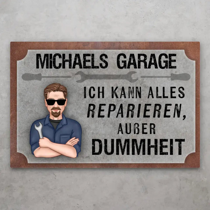 Alles reparieren - Personalisiertes Türschild