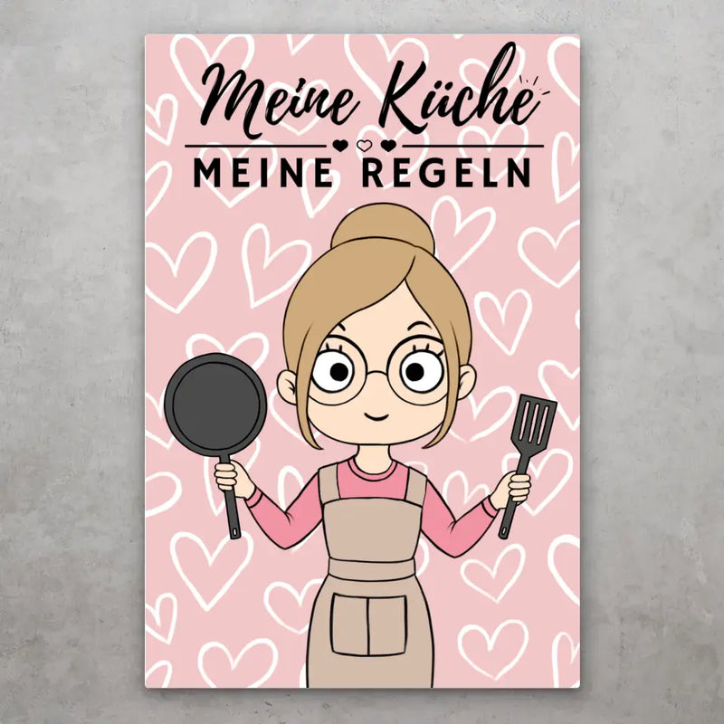 Meine Küche, meine Regeln! - Personalisiertes Türschild