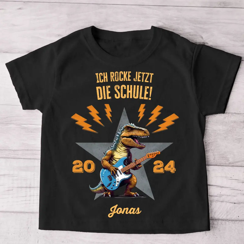 Schule rocken - Personalisiertes Kinder T-Shirt