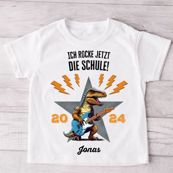 Schule rocken - Personalisiertes Kinder T-Shirt