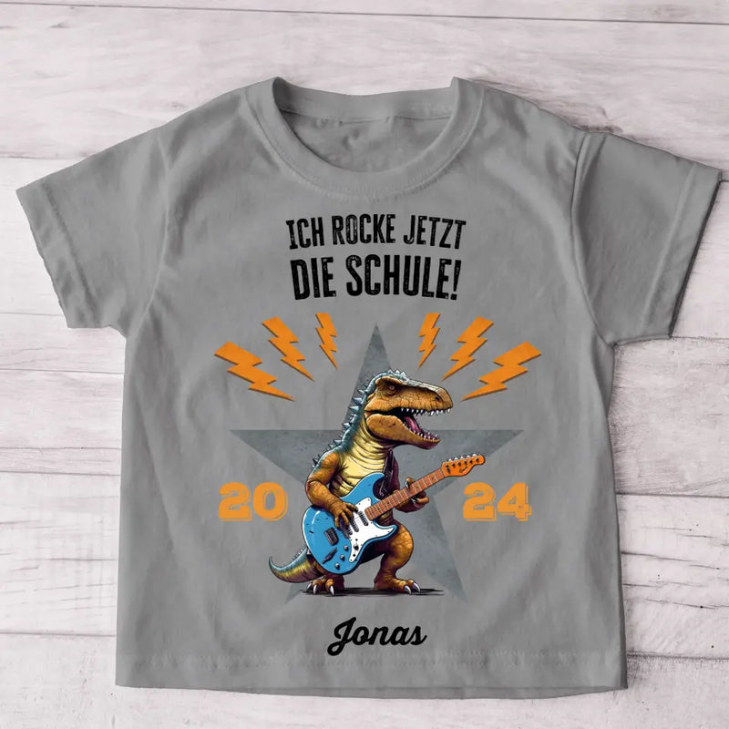 Schule rocken - Personalisiertes Kinder T-Shirt