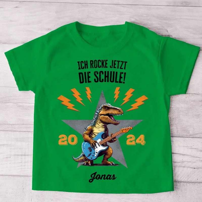 Schule rocken - Personalisiertes Kinder T-Shirt