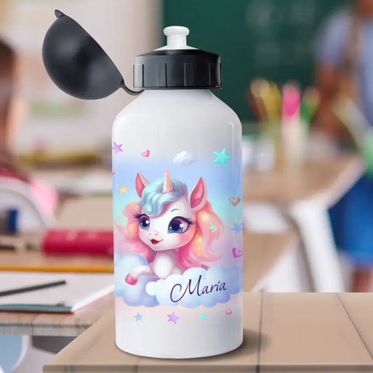 Unicorn World - Gepersonaliseerde drinkfles 