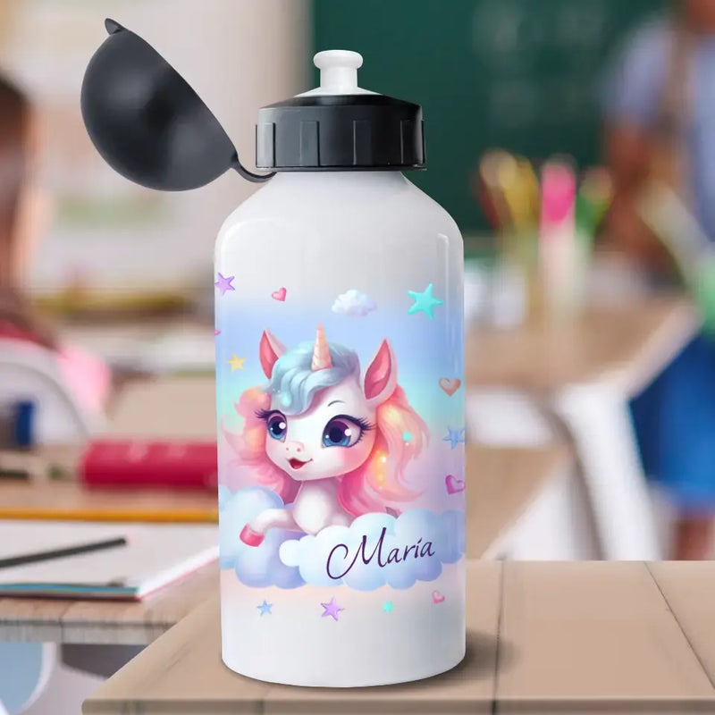 Einhornwelt - Personalisierte Trinkflasche