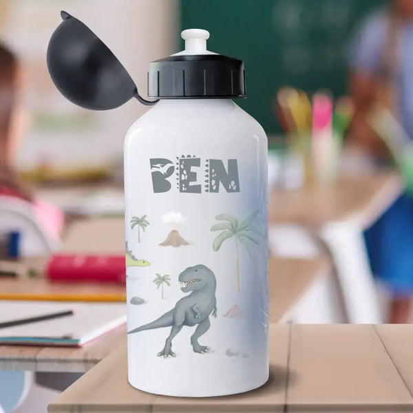 Dinowelt - Personalisierte Trinkflasche