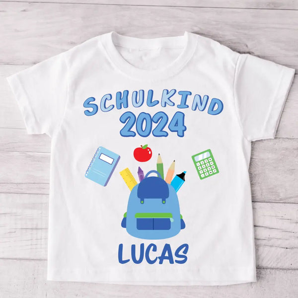 Schulkind  - Personalisiertes Kinder T-Shirt