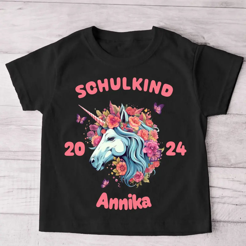 Einhorn - Personalisiertes Kinder T-Shirt