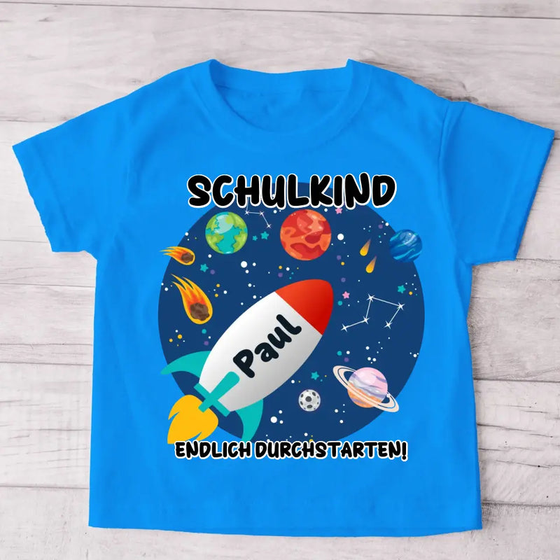 Durchstarten - Personalisiertes Kinder T-Shirt