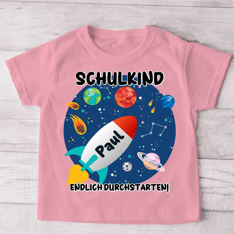 Durchstarten - Personalisiertes Kinder T-Shirt