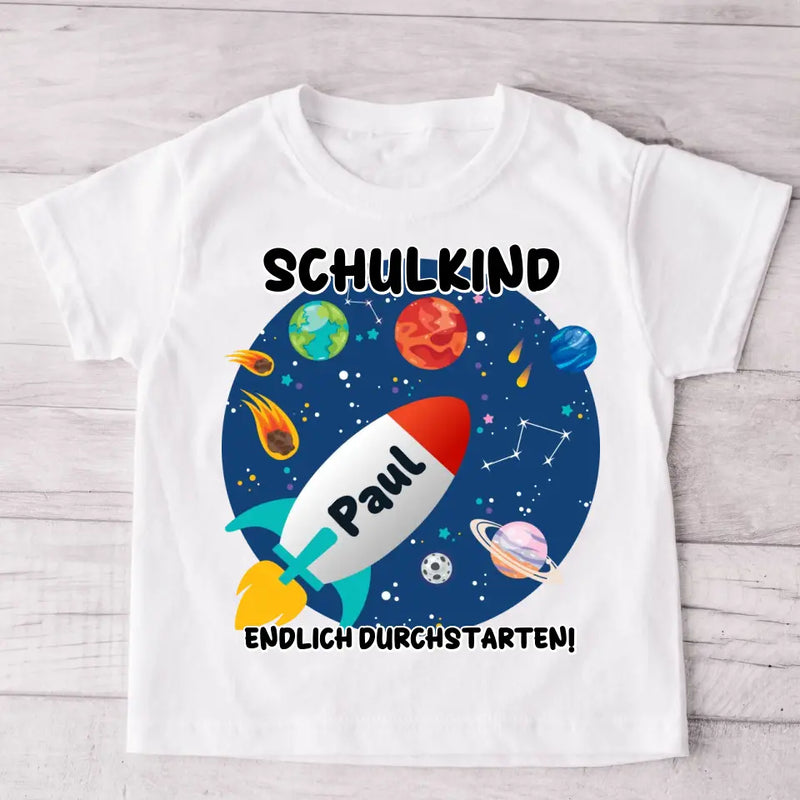 Durchstarten - Personalisiertes Kinder T-Shirt