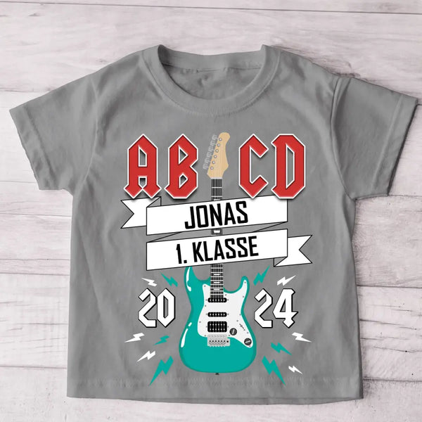 AB/CD - Personalisiertes Kinder T-Shirt