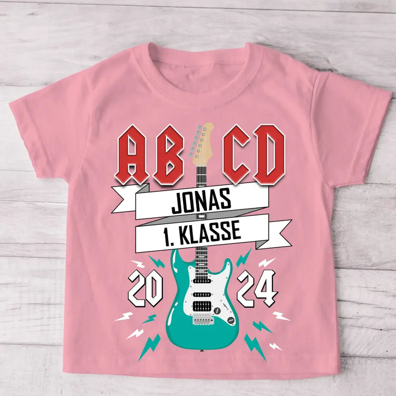 AB/CD - Personalisiertes Kinder T-Shirt