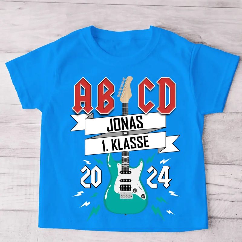 AB/CD - Personalisiertes Kinder T-Shirt