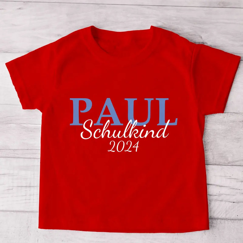 Schulbeginn - Personalisiertes Kinder T-Shirt