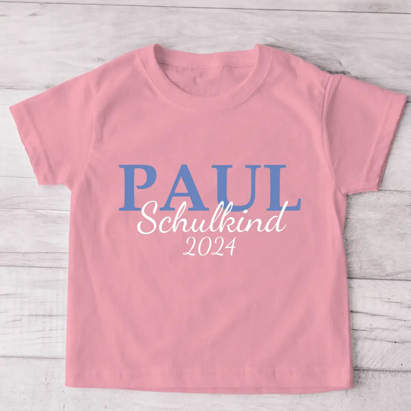 Schulbeginn - Personalisiertes Kinder T-Shirt