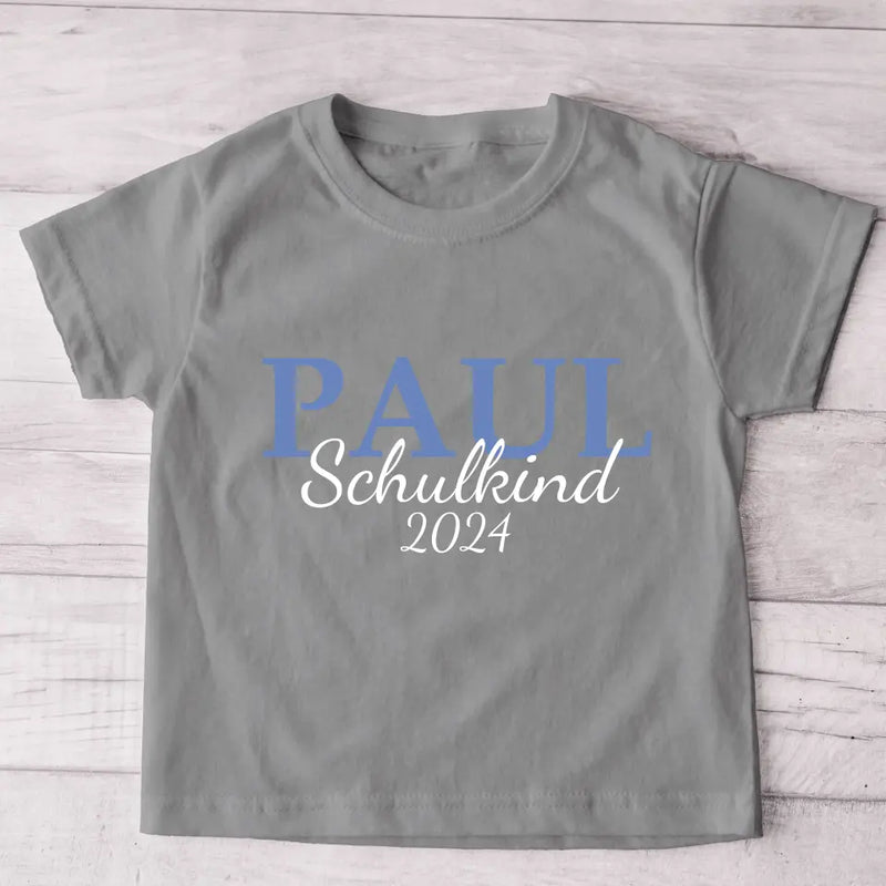 Schulbeginn - Personalisiertes Kinder T-Shirt