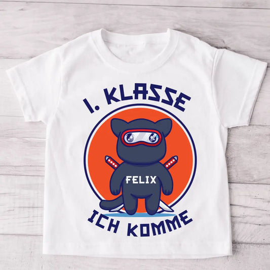 Ninja - Gepersonaliseerd kinder T-shirt 