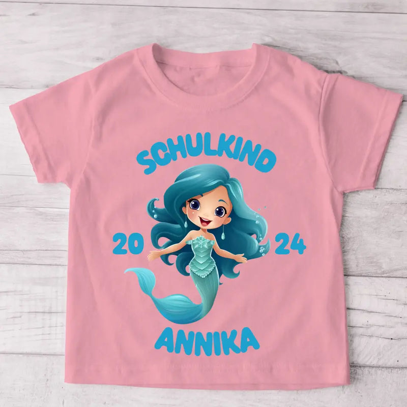 Meerjungfrau - Personalisiertes Kinder T-Shirt