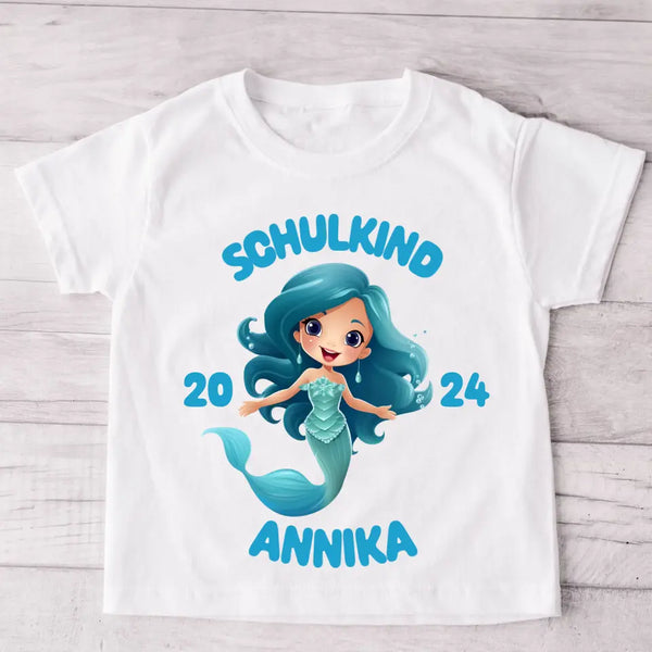 Meerjungfrau - Personalisiertes Kinder T-Shirt