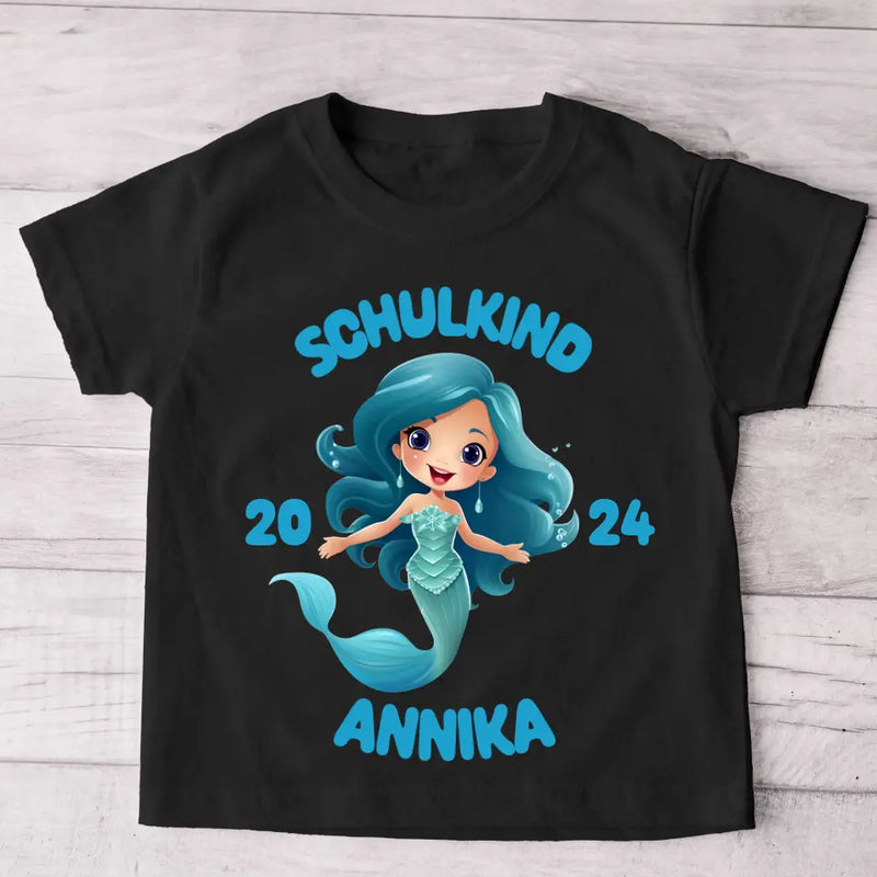 Meerjungfrau - Personalisiertes Kinder T-Shirt