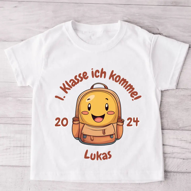 Schulranzen - Personalisiertes Kinder T-Shirt