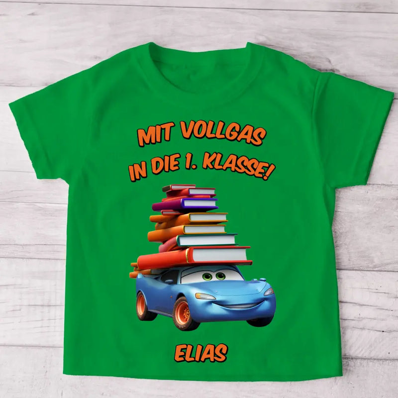 Vollgas - Personalisiertes Kinder T-Shirt