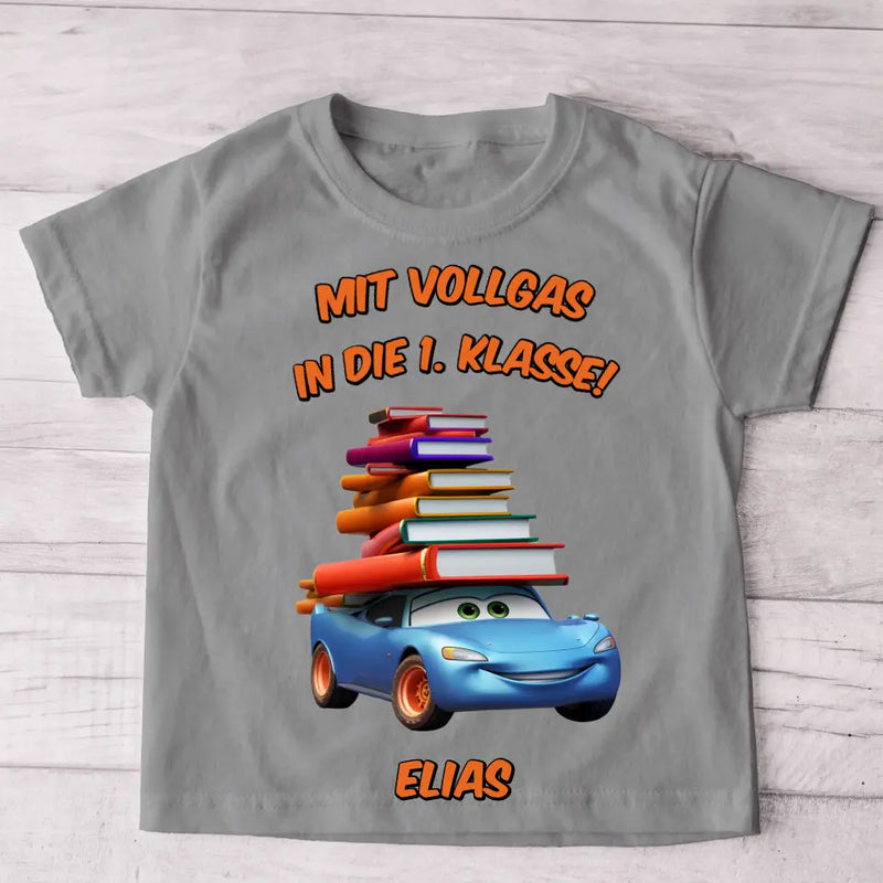 Vollgas - Personalisiertes Kinder T-Shirt