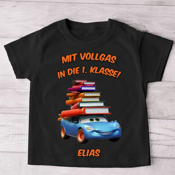 Vollgas - Personalisiertes Kinder T-Shirt