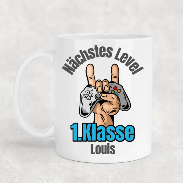 Nächstes Level - Personalisierte Tasse