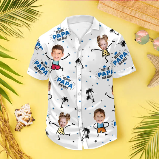 Kinderkunstwerk - Personalisiertes Hawaiihemd