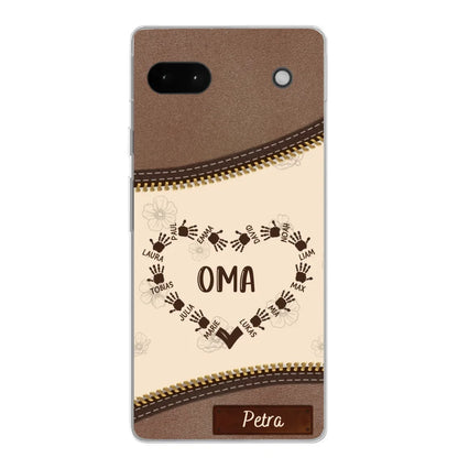 Favoriete Hart Leren Look - Gepersonaliseerde Telefoonhoes 