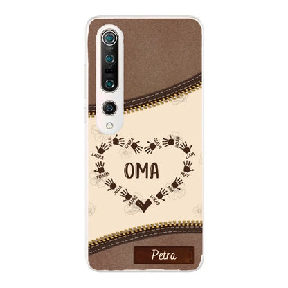 Favoriete Hart Leren Look - Gepersonaliseerde Telefoonhoes 