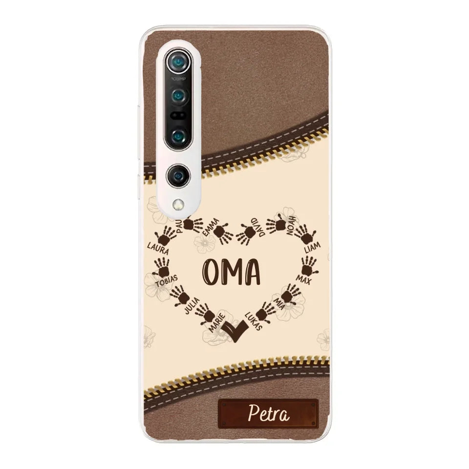 Favoriete Hart Leren Look - Gepersonaliseerde Telefoonhoes 