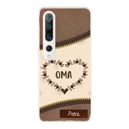 Favoriete Hart Leren Look - Gepersonaliseerde Telefoonhoes 