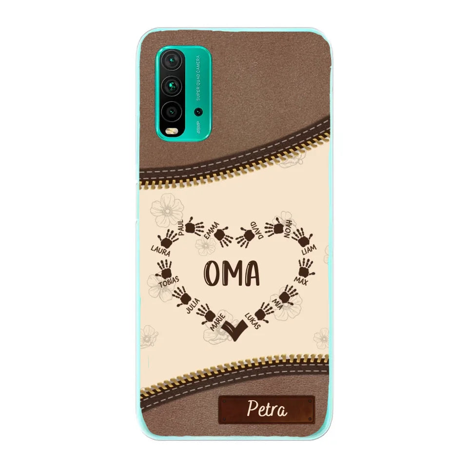 Favoriete Hart Leren Look - Gepersonaliseerde Telefoonhoes 