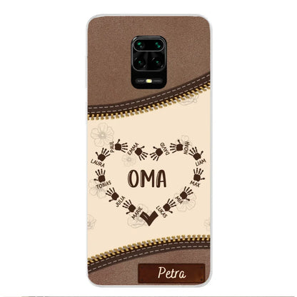 Favoriete Hart Leren Look - Gepersonaliseerde Telefoonhoes 