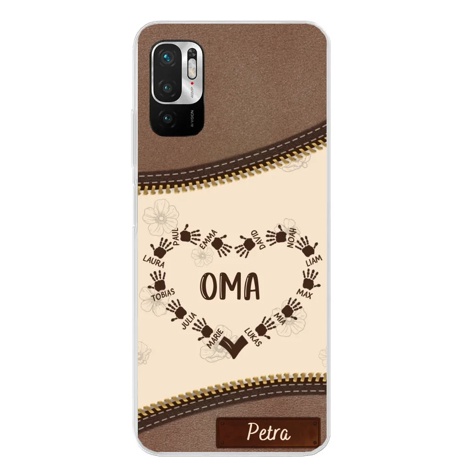 Favoriete Hart Leren Look - Gepersonaliseerde Telefoonhoes 