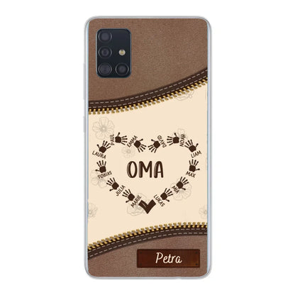 Favoriete Hart Leren Look - Gepersonaliseerde Telefoonhoes 