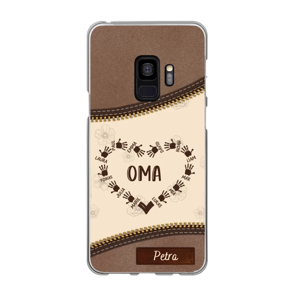 Favoriete Hart Leren Look - Gepersonaliseerde Telefoonhoes 