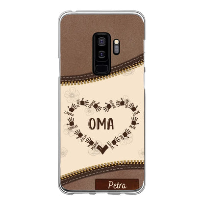 Favoriete Hart Leren Look - Gepersonaliseerde Telefoonhoes 