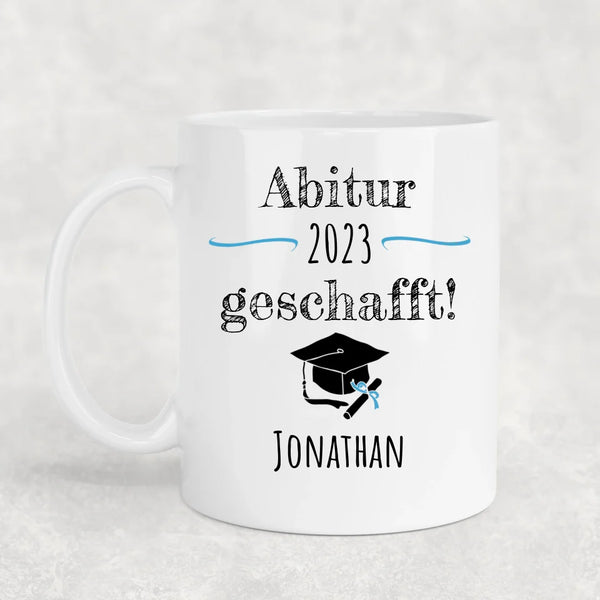 Geschafft! - Personalisierte Tasse