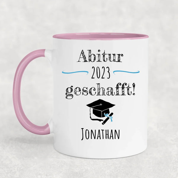 Geschafft! - Personalisierte Tasse