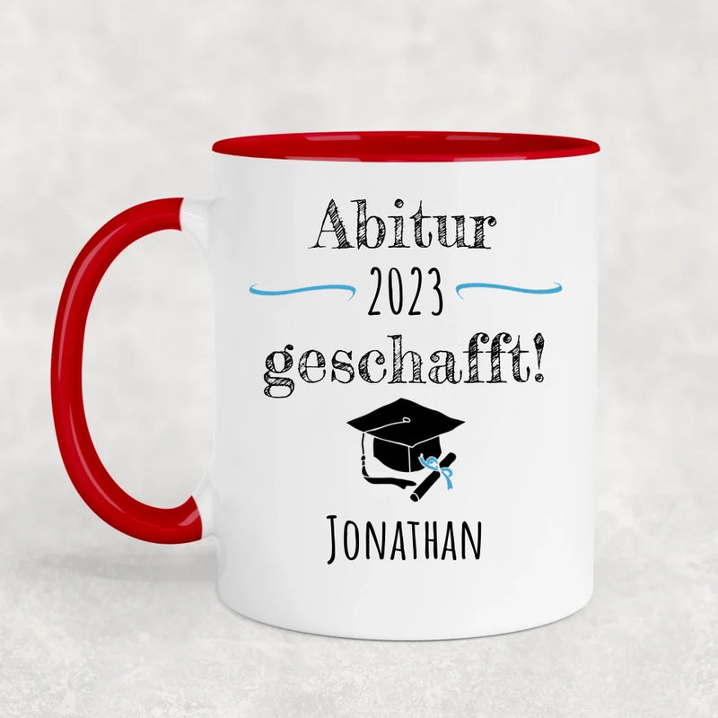 Geschafft! - Personalisierte Tasse