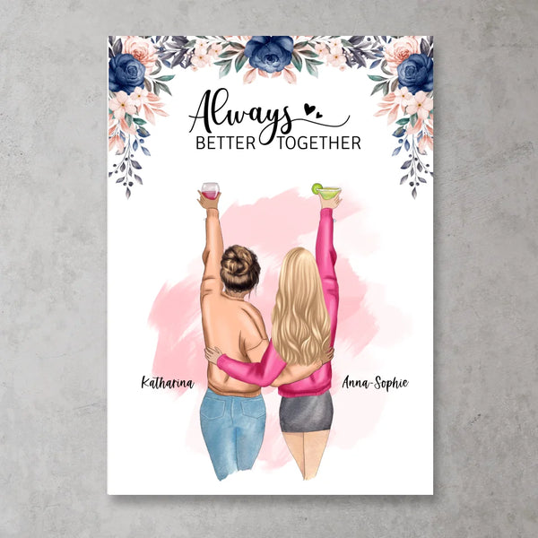 Best Friends Forever - Personalisiertes Poster