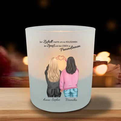 Winter Besties - Personalisiertes Teelicht