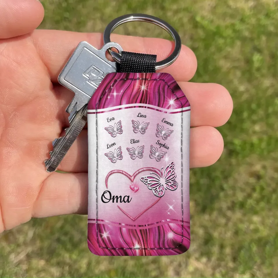Butterfly Magic - Gepersonaliseerde sleutelhanger