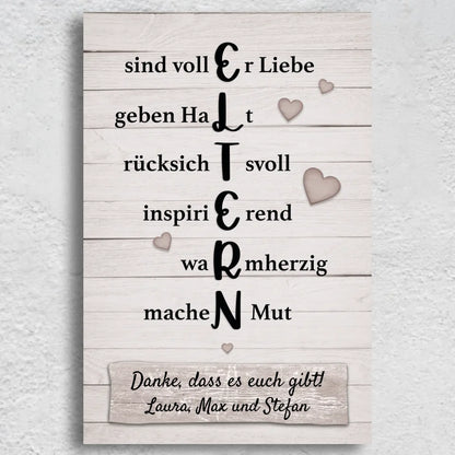 Ouders - Gepersonaliseerd Canvas 